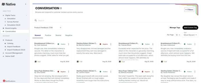 Conversation tab